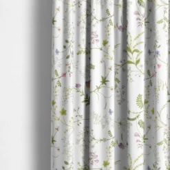Arvidssons textil Gardiner Mönstrade|Blomsteryra vit gardiner