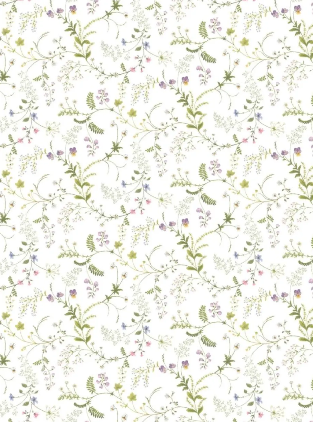 Arvidssons textil Mönstrade Kuddfodral|Blomsteryra vit kuddfodral
