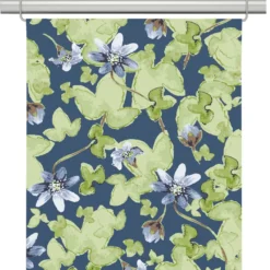Arvidssons textil Panelgardiner|Blåsippa blå panelgardiner