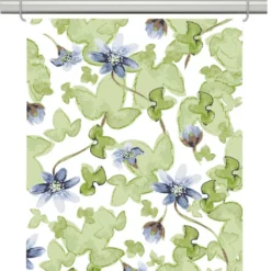 Arvidssons textil Panelgardiner|Blåsippa vit panelgardiner