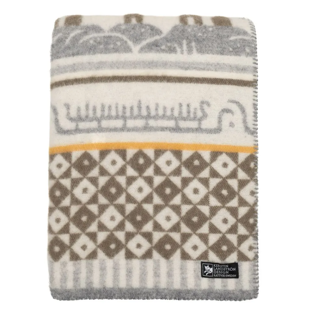 Kerstin Landström Design Ullfiltar|Bohus höst ullfilt 130x180cm -