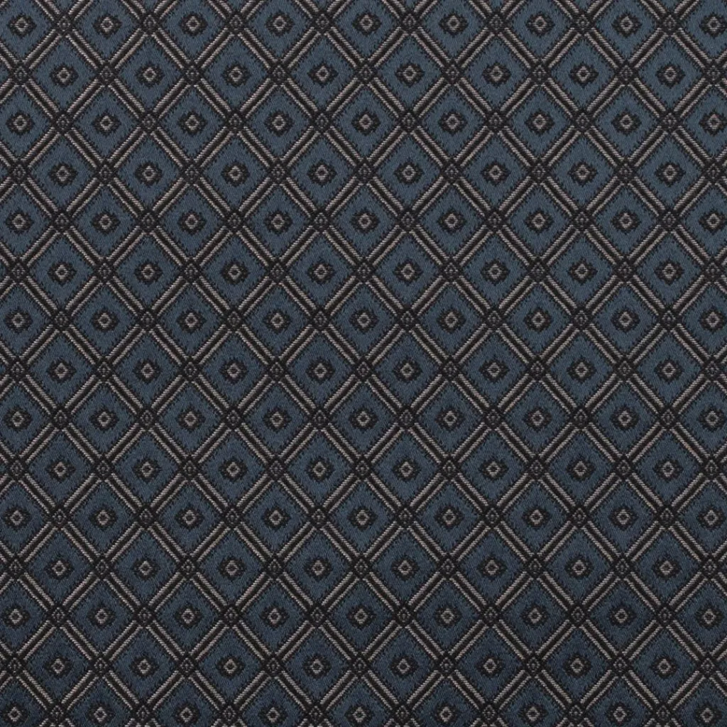 Nordisk Textil Rutiga Möbeltyger|Mönstrade Möbeltyger|Borgholm mörkblå - rutigt möbeltyg i klassisk stil