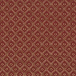 Nordisk Textil Rutiga Möbeltyger|Mönstrade Möbeltyger|Borgholm röd-guld - rutigt möbeltyg i klassisk stil