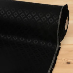 Nordisk Textil Rutiga Möbeltyger|Mönstrade Möbeltyger|Borgholm svart - rutigt möbeltyg i klassisk stil