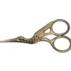 Saxar|Broderisax fågel guld 9 cm
