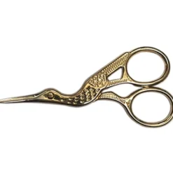 Saxar|Broderisax fågel guld 9 cm