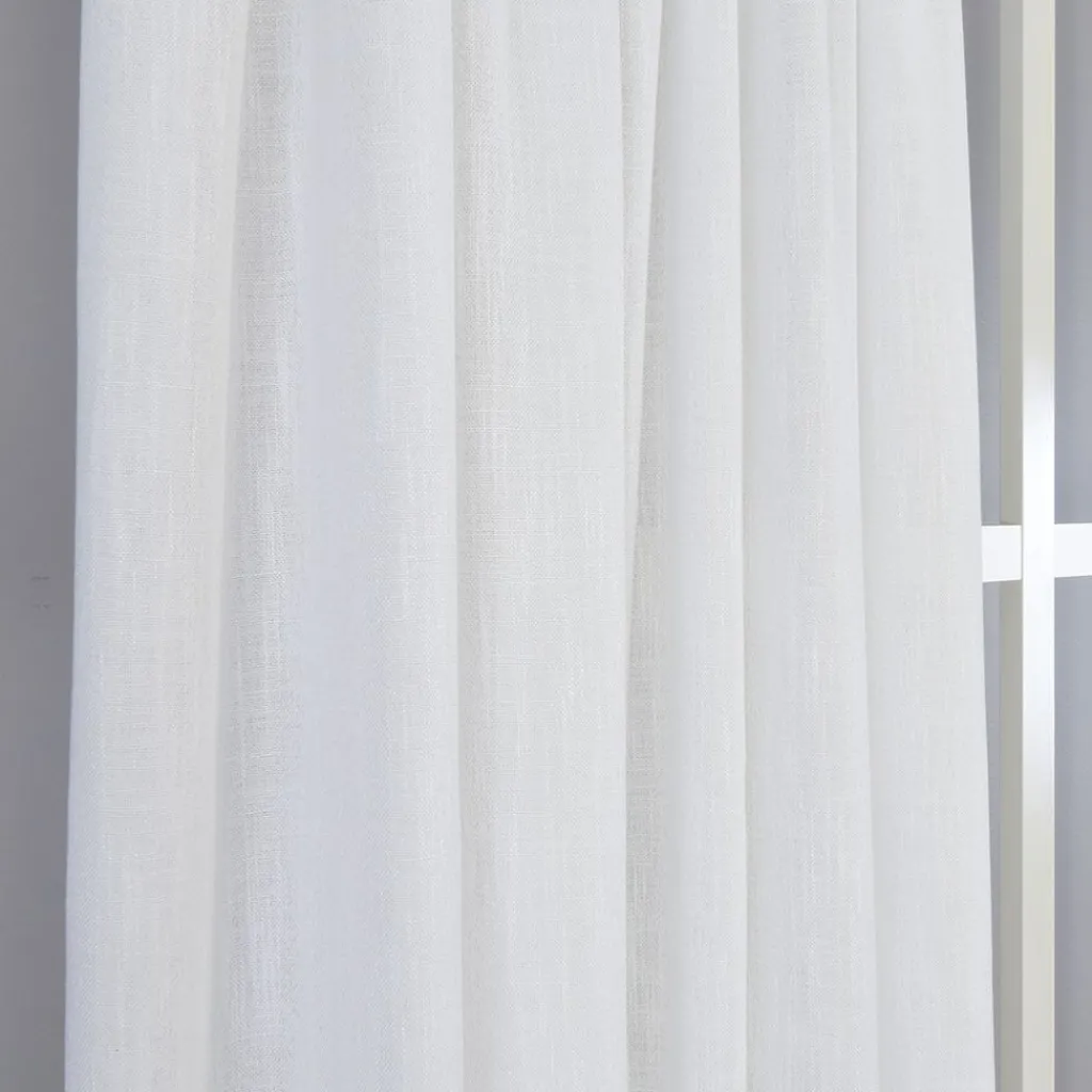 Fondaco Gardiner Enfärgade|Brooklyn offwhite gardiner - stilfulla gardiner med linnestruktur