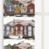 Arvidssons textil Panelgardiner|Bryggviken panelgardiner med Smögens sjöbodar