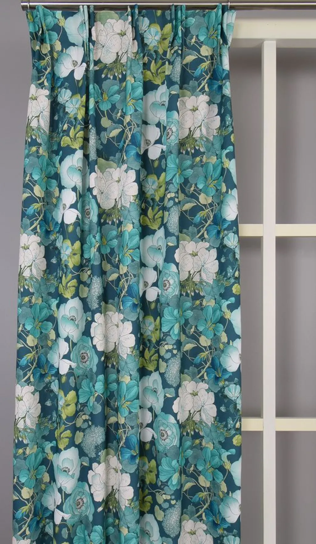Nordisk Textil Gardiner Mönstrade|Capucine blå gardiner