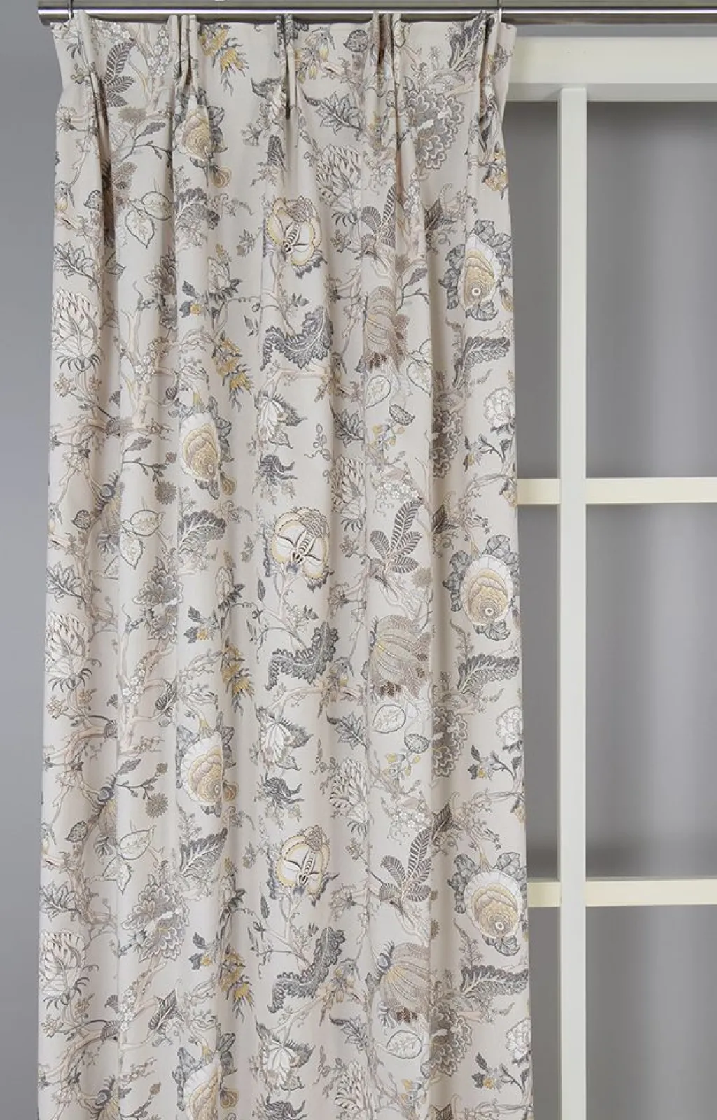 Gardiner Mönstrade|Ceylan beige-gul gardiner