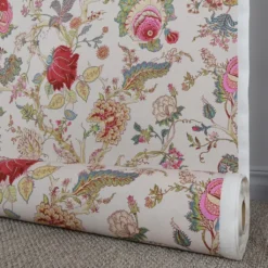 Nordisk Textil Gardintyger Mönstrade|Ceylan beige-multi tyg