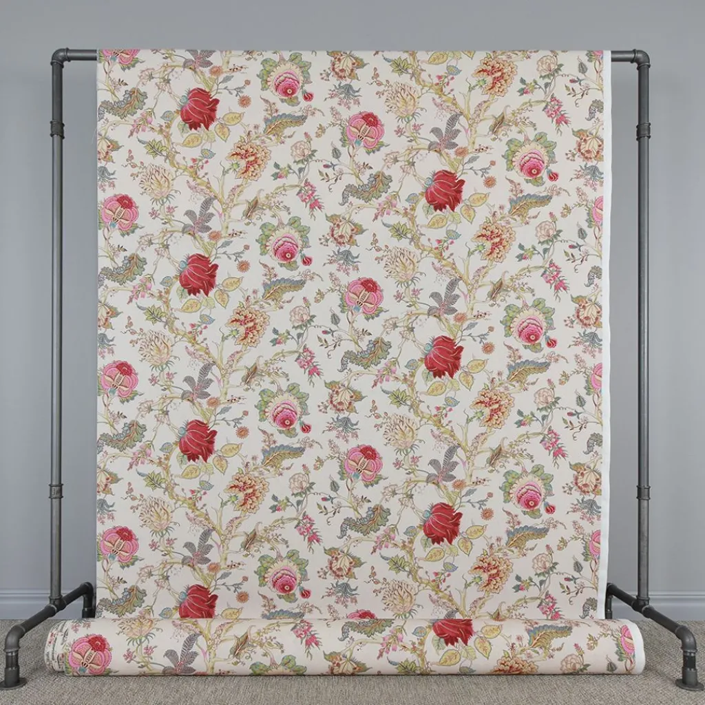 Nordisk Textil Gardintyger Mönstrade|Ceylan beige-multi tyg