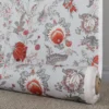 Nordisk Textil Gardintyger Mönstrade|Ceylan grå tyg