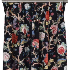 Nordisk Textil Gardiner Mönstrade|Ceylan svart gardiner