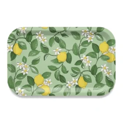 Arvidssons textil Brickor|Citronlycka grön bricka 33×21cm