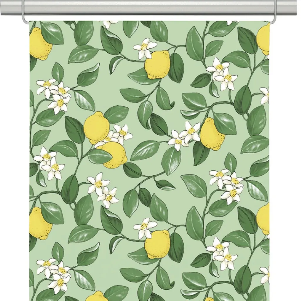 Arvidssons textil Panelgardiner|Citronlycka grön panelgardiner