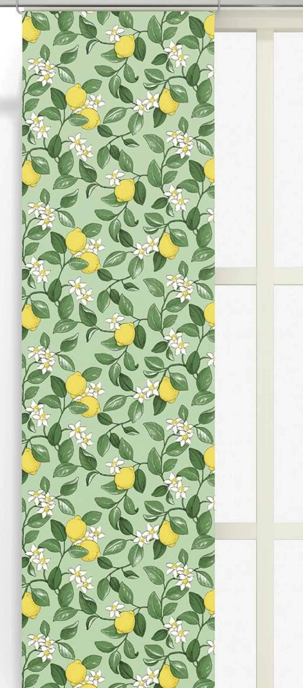 Arvidssons textil Panelgardiner|Citronlycka grön panelgardiner