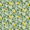 Arvidssons textil Gardintyger Mönstrade|Arvidssons Textil|Citronlycka grön tyg med citroner