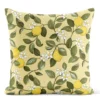 Arvidssons textil Mönstrade Kuddfodral|Citronlycka gul kuddfodral med citroner