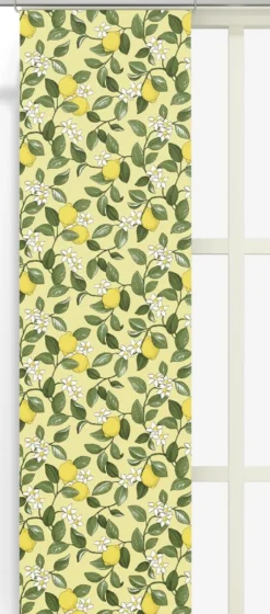 Arvidssons textil Panelgardiner|Citronlycka gul panelgardiner