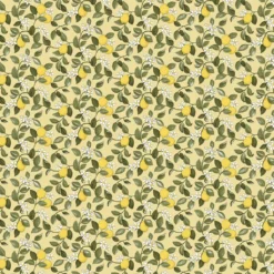 Arvidssons textil Gardintyger Mönstrade|Arvidssons Textil|Citronlycka gul tyg med citroner