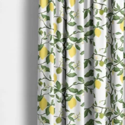 Arvidssons textil Gardiner Mönstrade|Citronträd gul - gardiner med citroner