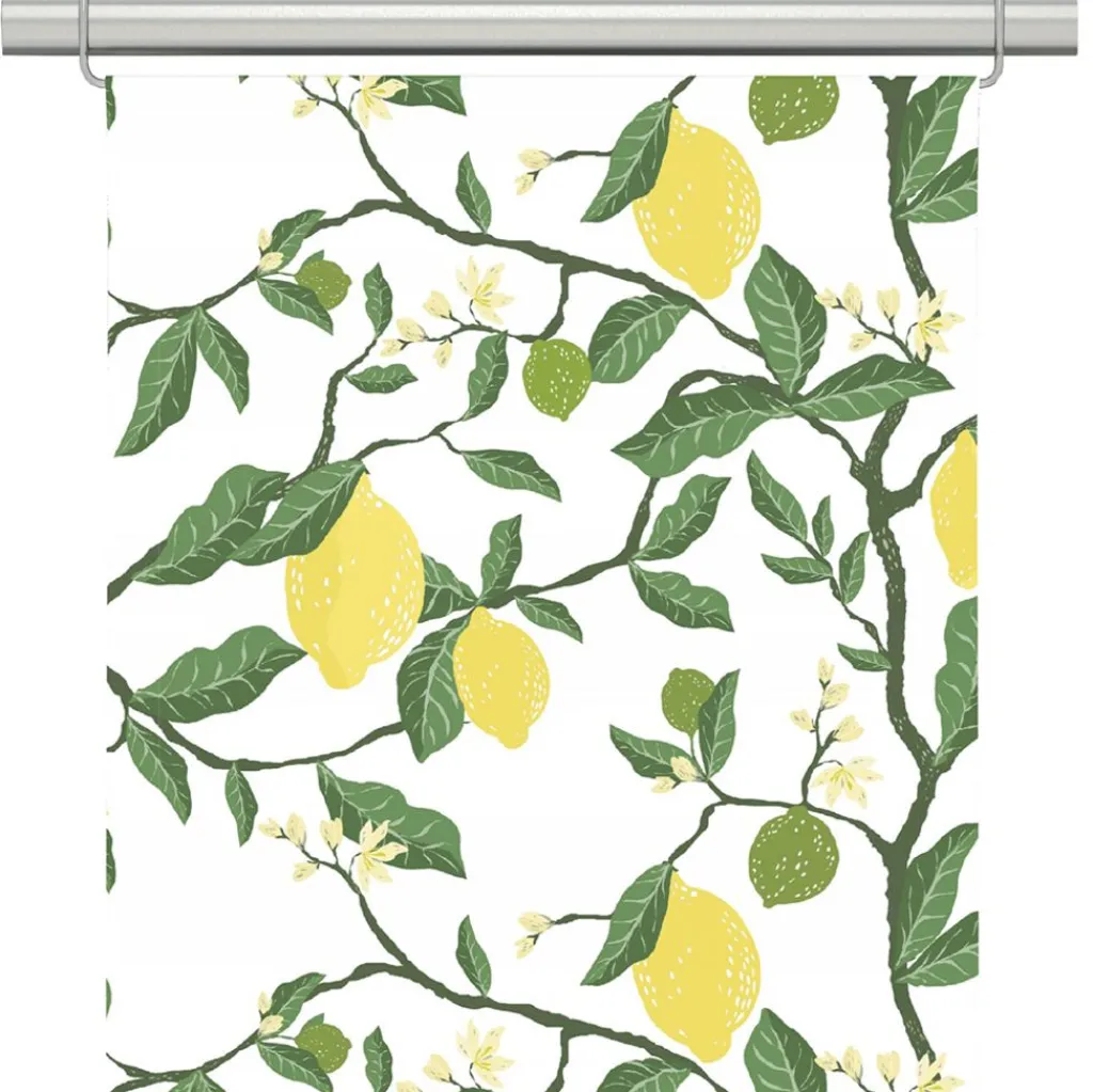 Arvidssons textil Panelgardiner|Citronträd gul panelgardiner