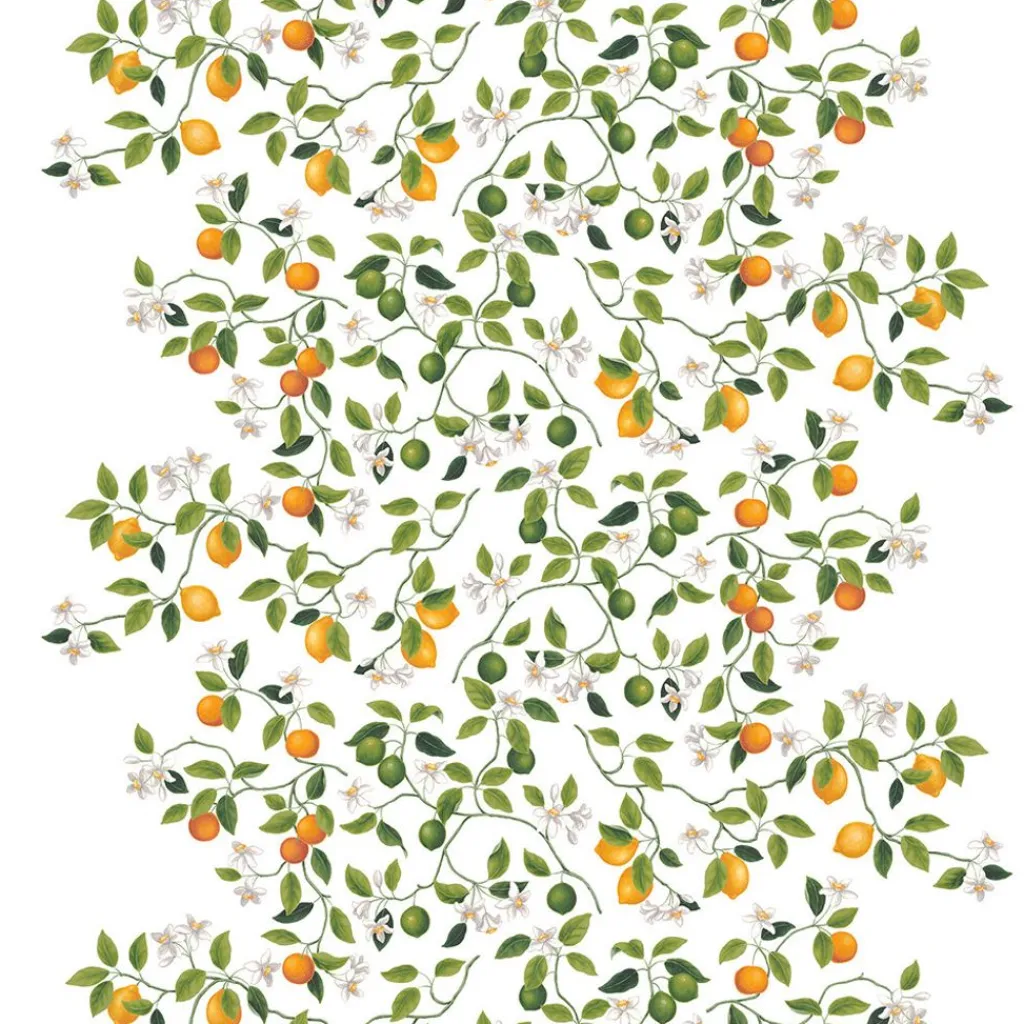 Arvidssons textil Gardintyger Mönstrade|Arvidssons Textil|Citrusträdet tyg