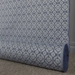 Mönstrade Möbeltyger|Bolster|Clover marin tyg