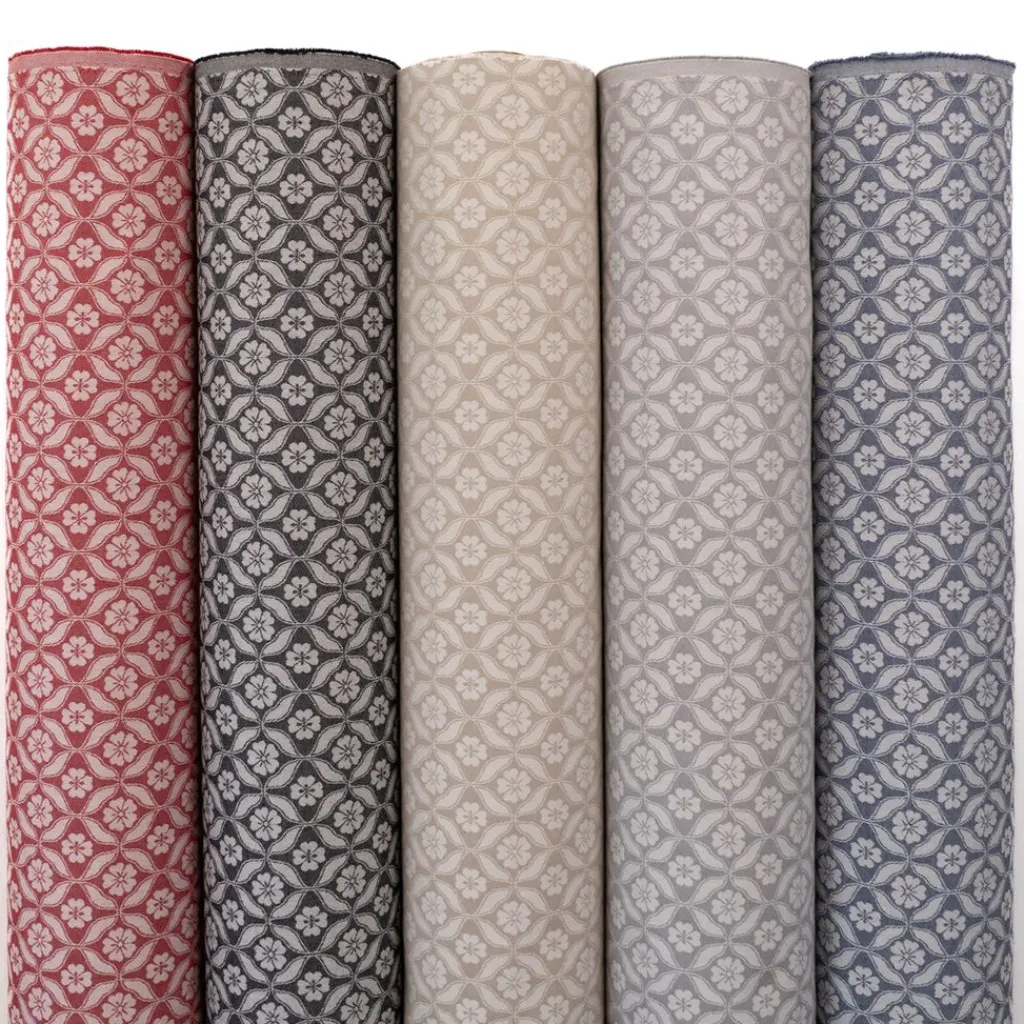 Mönstrade Möbeltyger|Bolster|Clover marin tyg