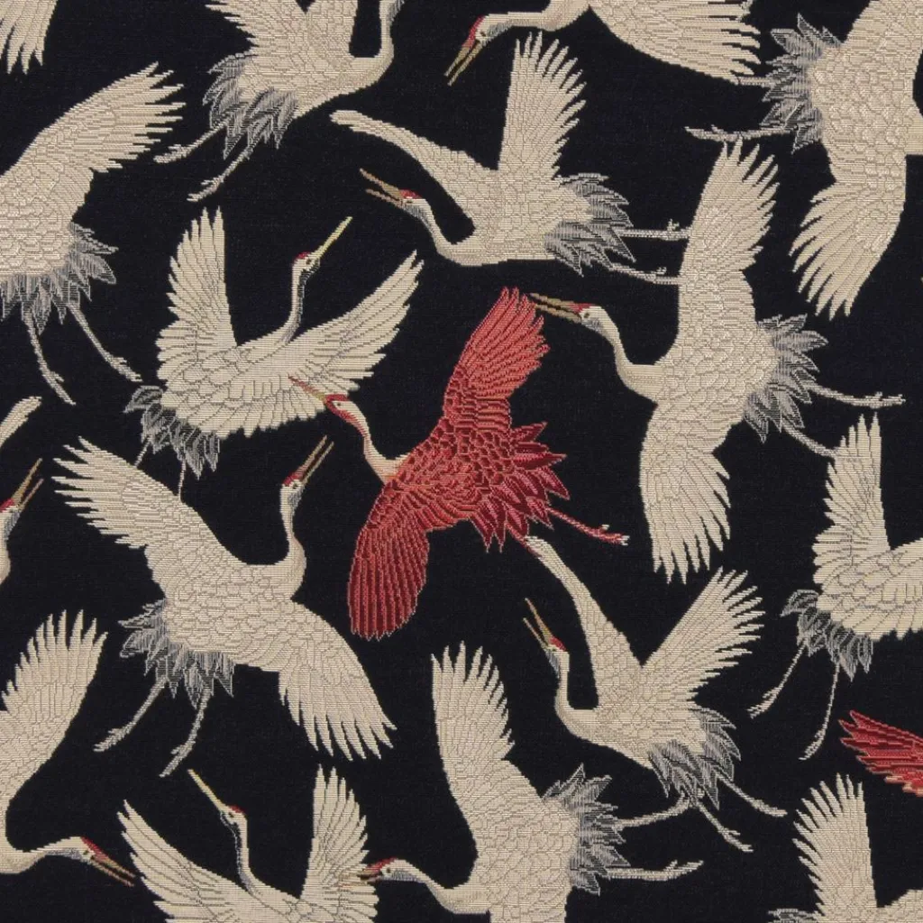 Mönstrade Möbeltyger|Cranebird paradise gobeläng