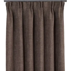 Mörkläggningsgardiner|Gardiner Enfärgade|Cru brun mörkläggningsgardin dubbel bredd 1-pack