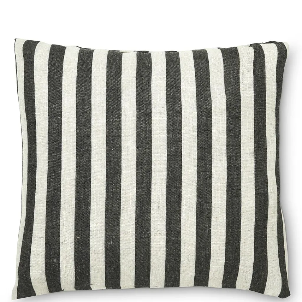 Jakobsdals Mönstrade Kuddfodral|Cruella stripe svart kuddfodral