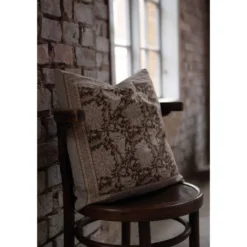 Fondaco Mönstrade Kuddfodral|Dante nougat kuddfodral 48x48cm - tidlös charm för soffan och favoritfåtöljen