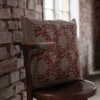 Fondaco Mönstrade Kuddfodral|Dante rost kuddfodral 48x48cm - varm elegans med tidlös känsla