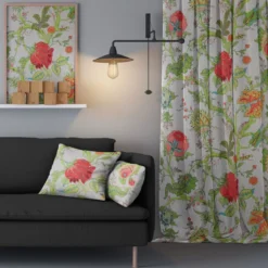 Nordisk Textil Gardiner Mönstrade|Linnetyger|Darjeeling lin gardiner