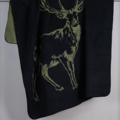 Biederlack Bomullsfiltar|Deer grön filt
