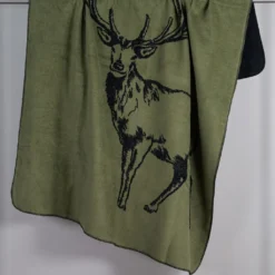 Biederlack Bomullsfiltar|Deer grön filt