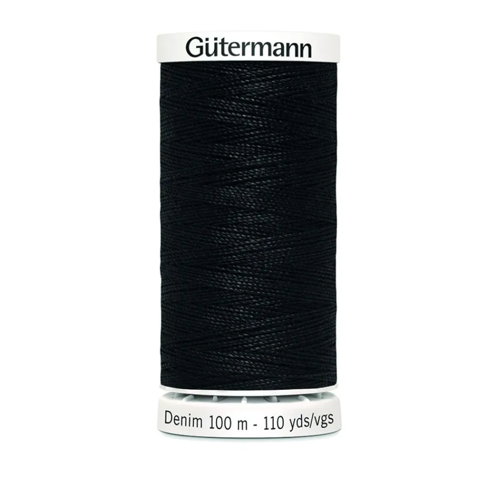 Gutermann Sytråd|Denimtråd 100m Col.1000 svart