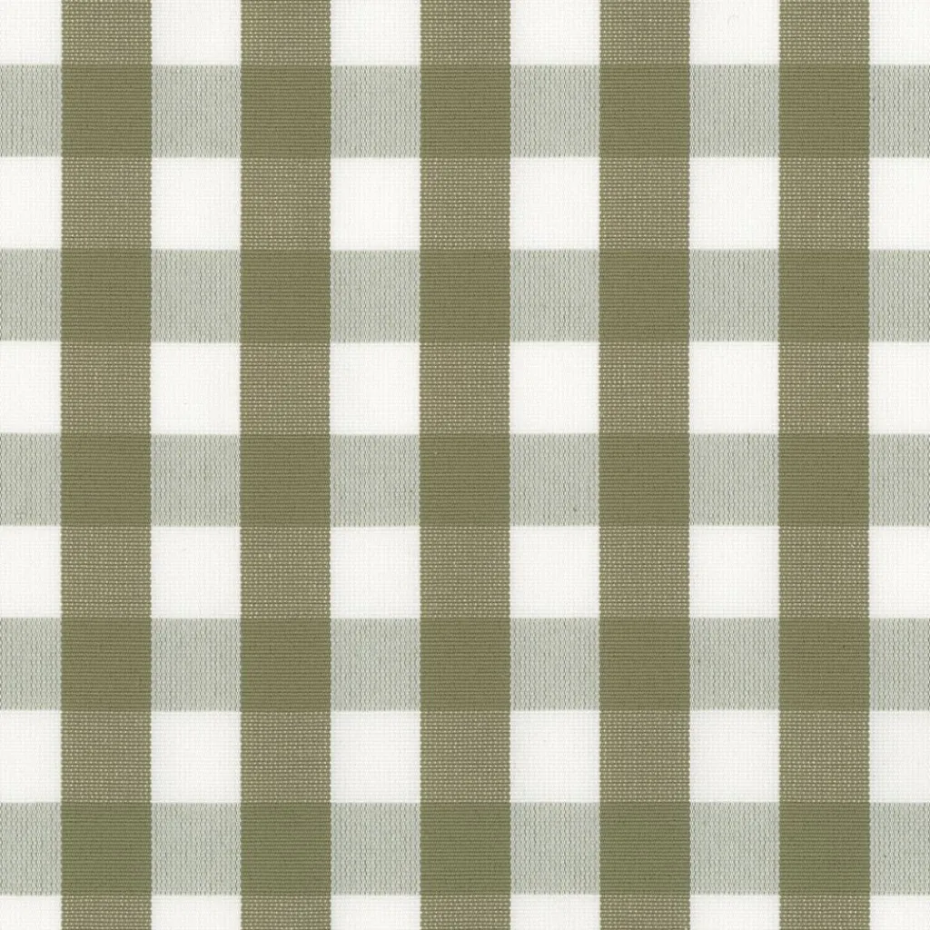 Nordisk Textil Rutiga Möbeltyger|Rutor & Ränder|Dewon grön-vit rutigt tyg
