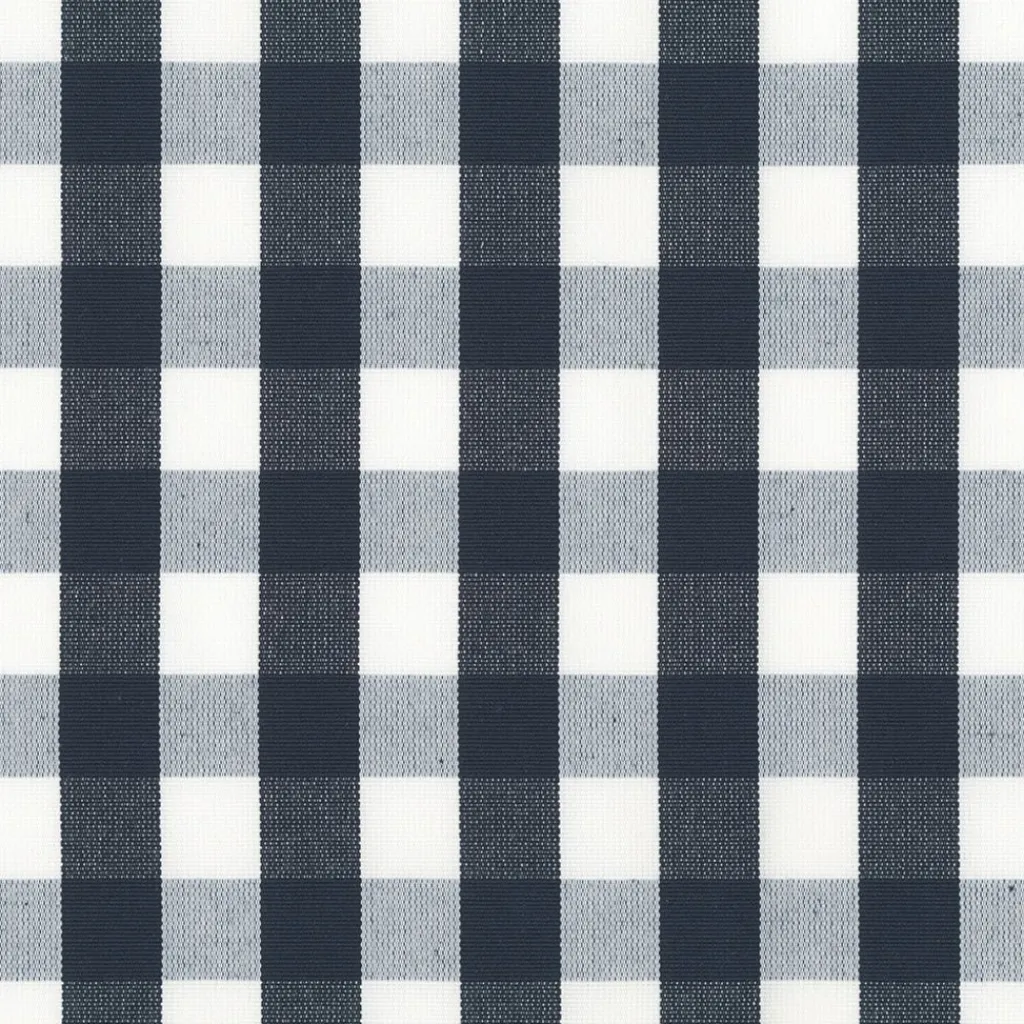 Nordisk Textil Rutiga Möbeltyger|Rutor & Ränder|Dewon marinblå-vit rutigt tyg