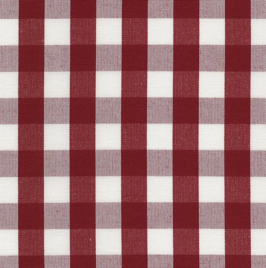 Nordisk Textil Rutiga Möbeltyger|Rutor & Ränder|Dewon röd-vit rutigt tyg