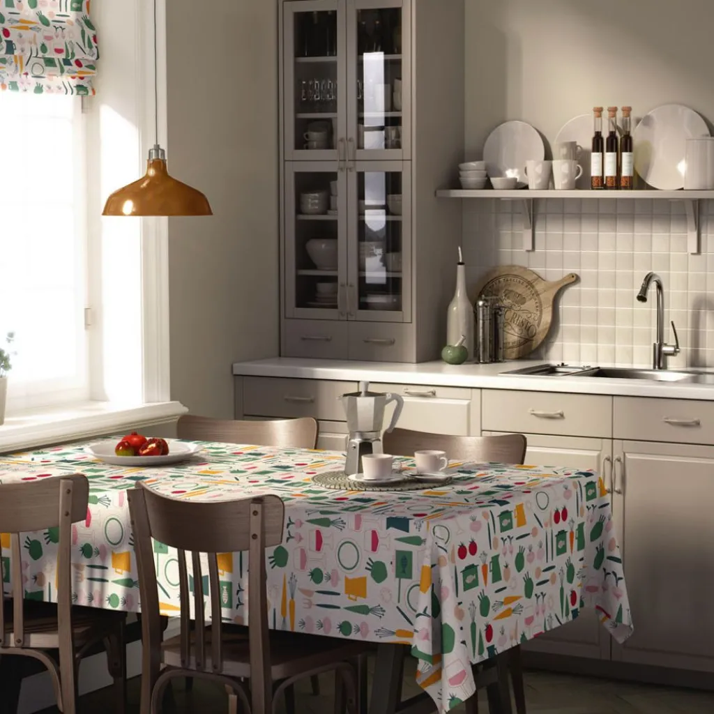 Arvidssons textil Bordsduk|Dinner grön bordsduk