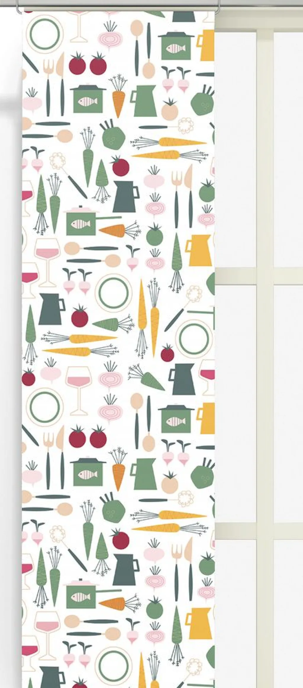 Arvidssons textil Panelgardiner|Dinner grön panelgardiner