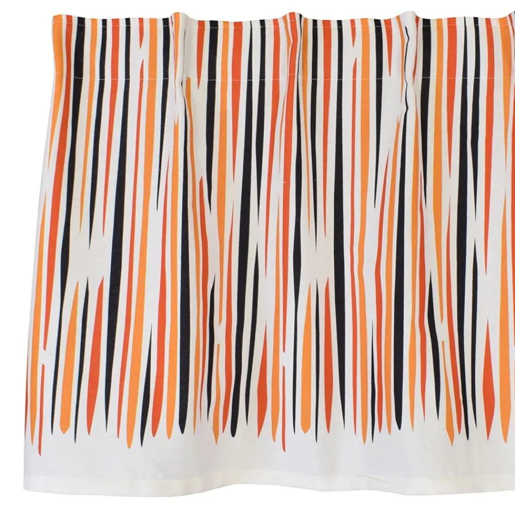 Arvidssons textil Gardinkappor Mönstrade|Rea Gardiner|Don Juan orange gardinkappa metervara