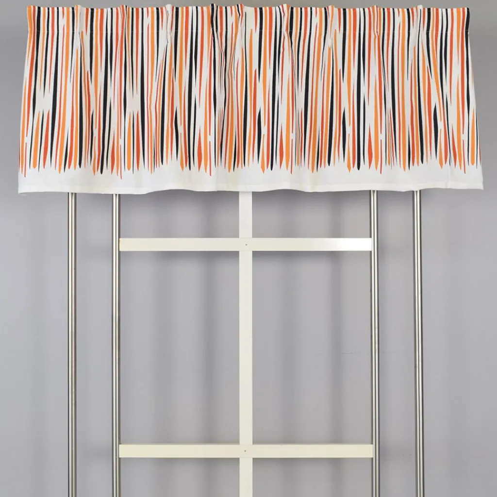 Arvidssons textil Gardinkappor Mönstrade|Rea Gardiner|Don Juan orange gardinkappa metervara