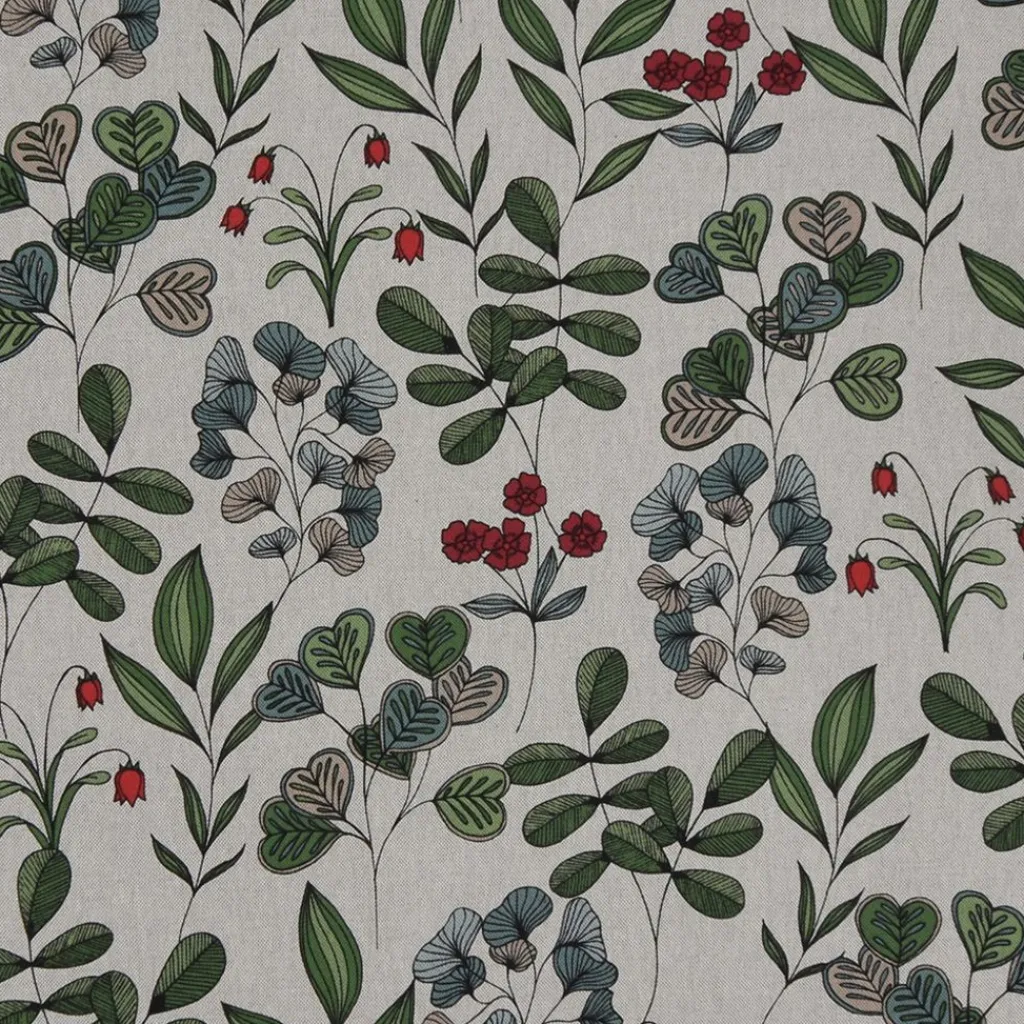 Gardintyger Mönstrade|Drawn foliage tyg
