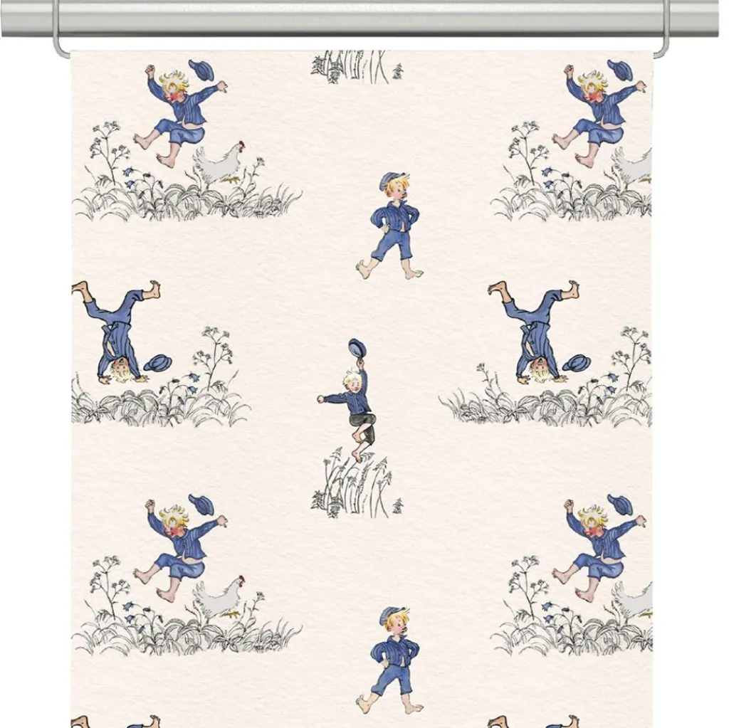 Arvidssons textil Panelgardiner|Emils Glädjeskutt beige panelgardiner