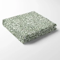 Nordisk Textil Bordsduk|Ester allmogegrön bordsduk med tidlöst bladmönster
