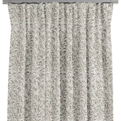 Nordisk Textil Gardiner Mönstrade|Ester beige gardiner med tidlöst bladmönster